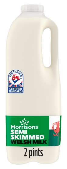 Morrisons Semi Skimmed Welsh Milk (1.14L)