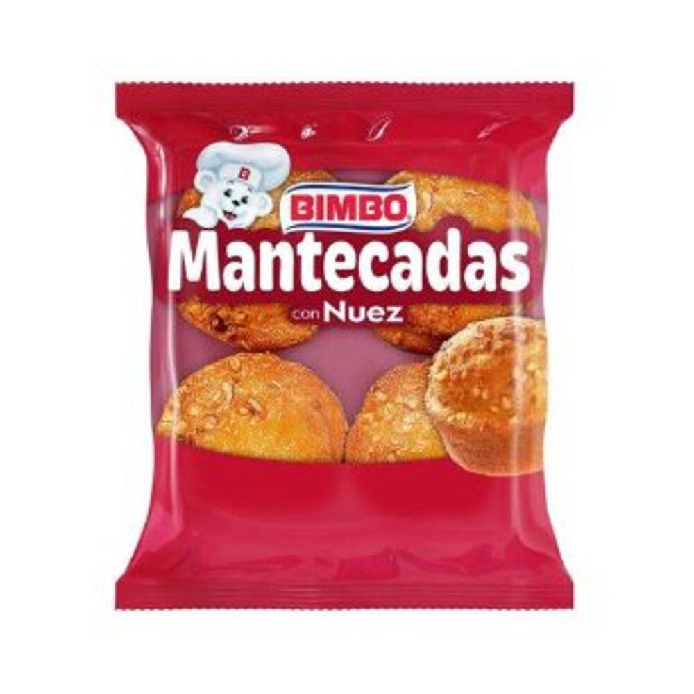 Bimbo mantecadas con nuez (bolsa 123 g)