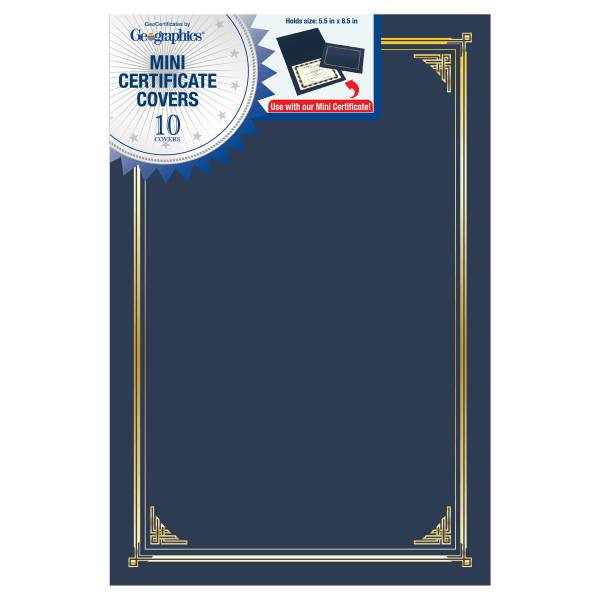 Geographics Classic Linen Certificate & Document 12.5 X 9.75 Inch Covers (10 ct)