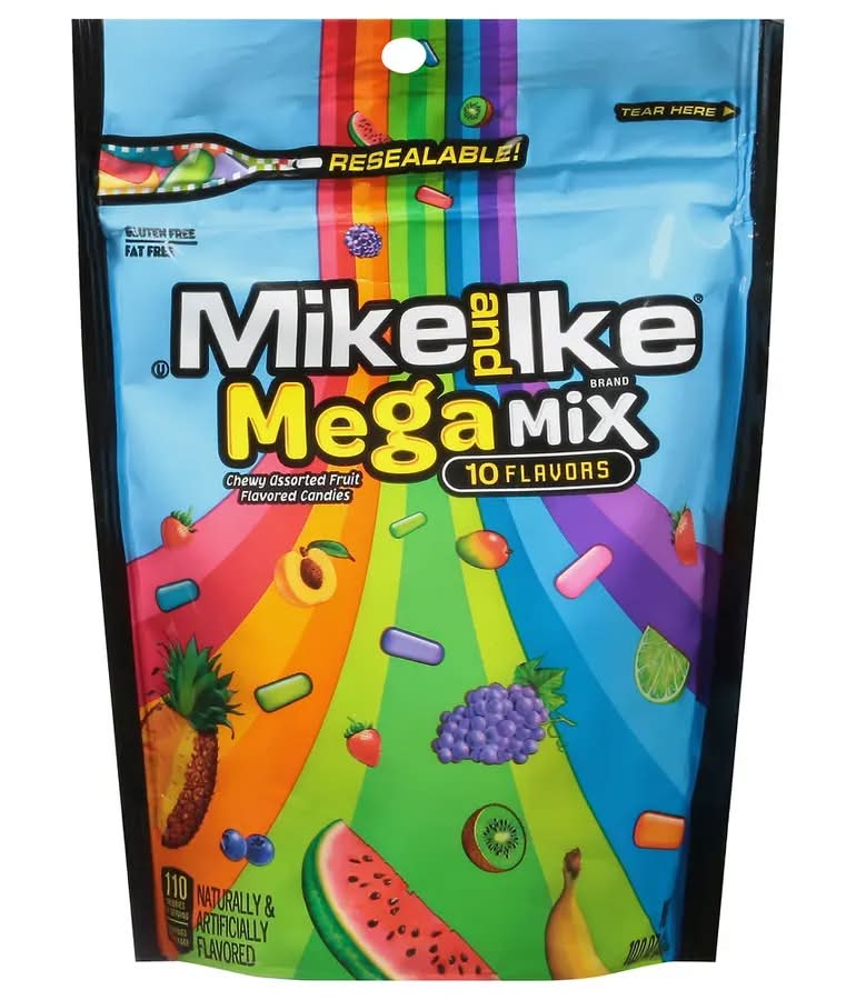 Mike and Ike Mega Mix Chewy Assorted Candy