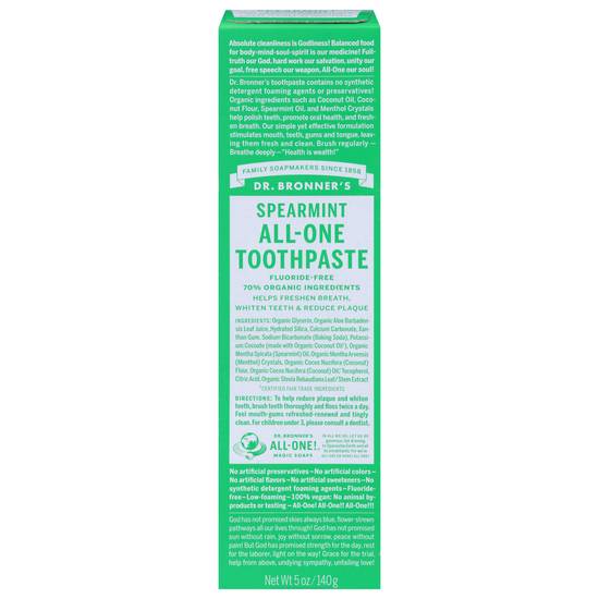 Dr. Bronner's All-One Spearmint Toothpaste