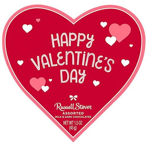 Order Russell Stover Fine Valentine Heart Chocolate - 1.5 oz food online from Walgreens store, Brunswick on bringmethat.com