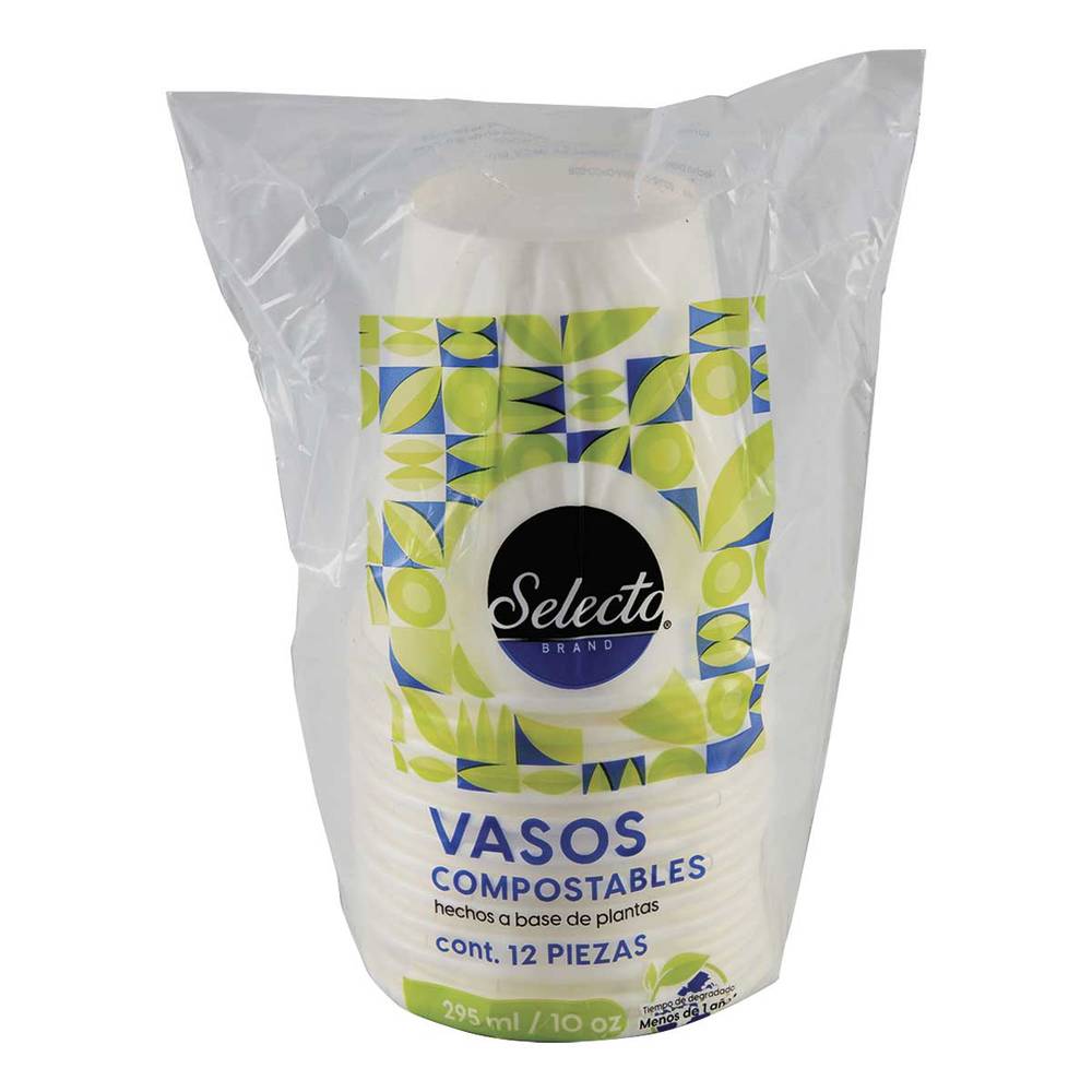 Selecto · Vaso compostable (12 un)