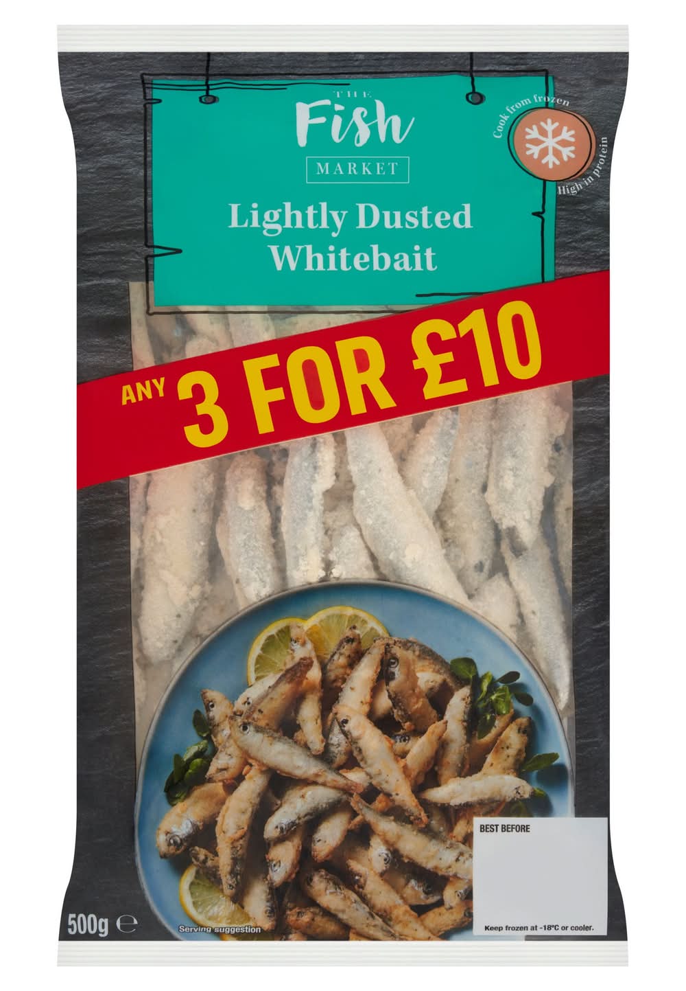 The Fish Market 500g Lightly Dusted Whitebait