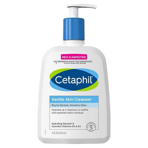 Cetaphil Gentle Skin Cleanser, Hydrating Dry/Normal Sensitive Skin - 16.0 fl oz