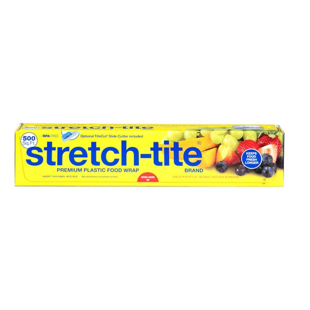 Stretch-Tite Premium Plastic Food Wrap, 500 Sq ft