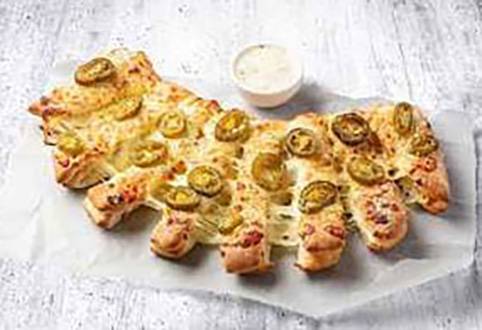 Cheesy Garlic Tear & Share with Jalapenos