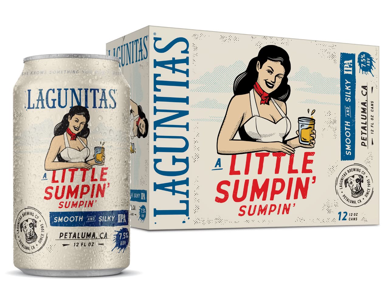 Lagunitas A Little Sumpin' Smooth and Silky Wheat Ipa Beer (12 x 12 fl oz)
