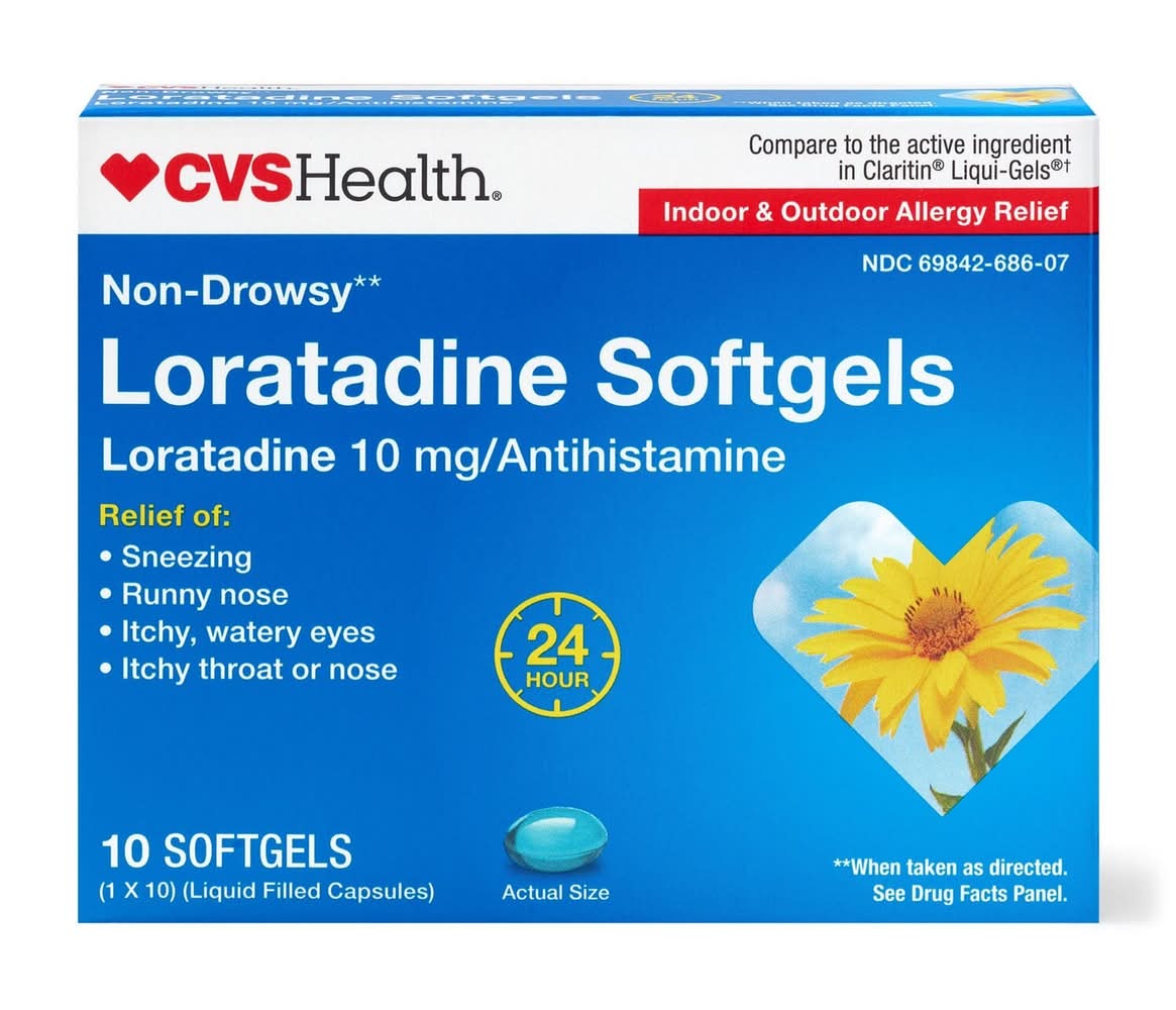 CVS Health Non Drowsy Loratadine Softgels (10 ct)