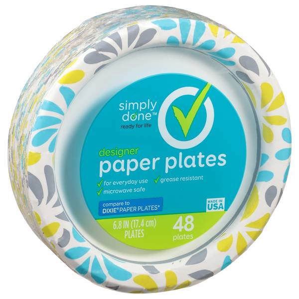 Simply Done Designer 6 13/16" Paper Plates
