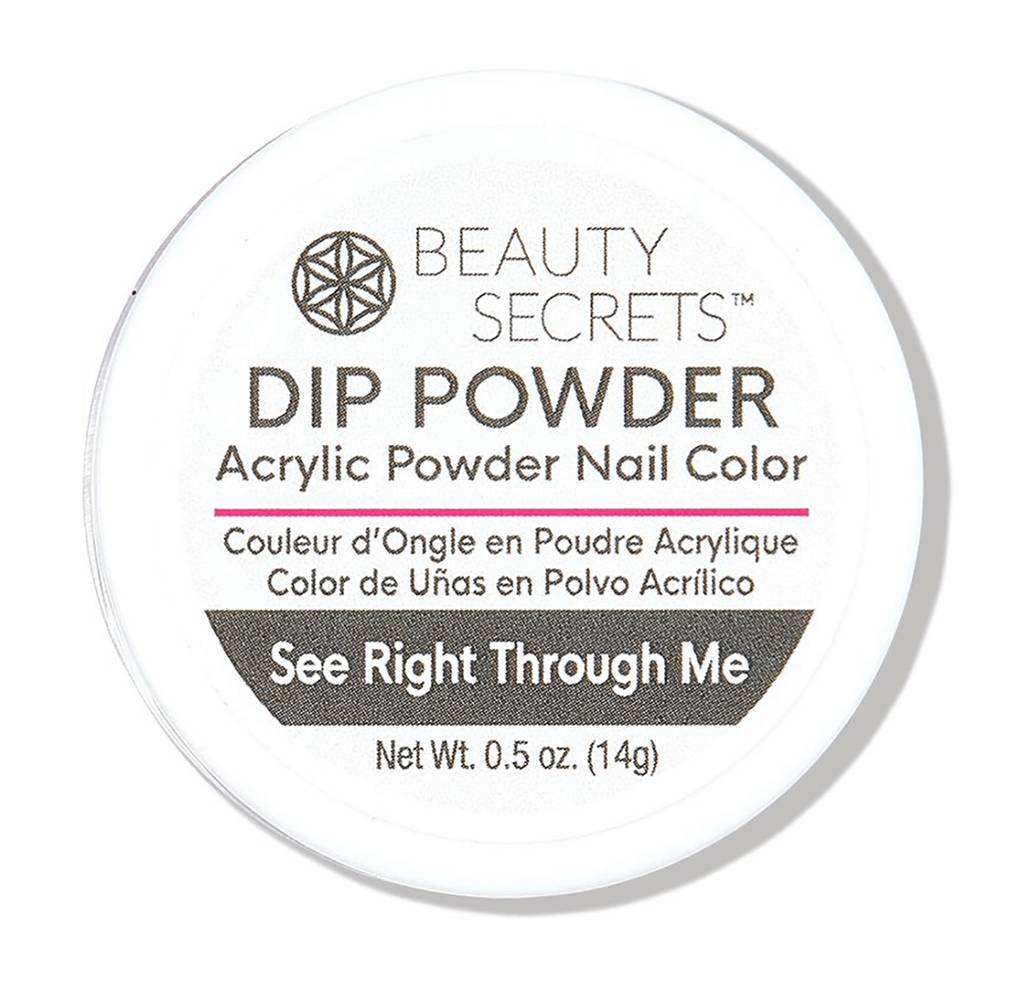 Beauty Secrets Nail Dip Powder, See Right Through Me (0.5 oz)