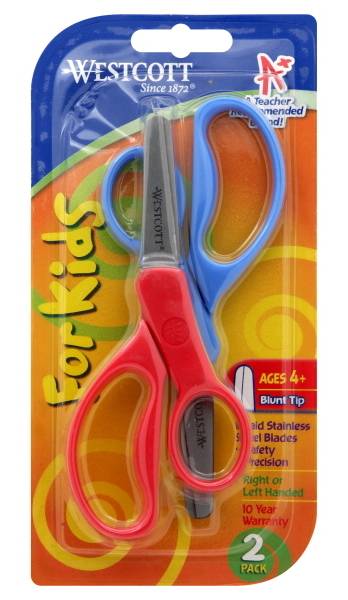 Westcott Scissors, Red-Blue (2 ct)