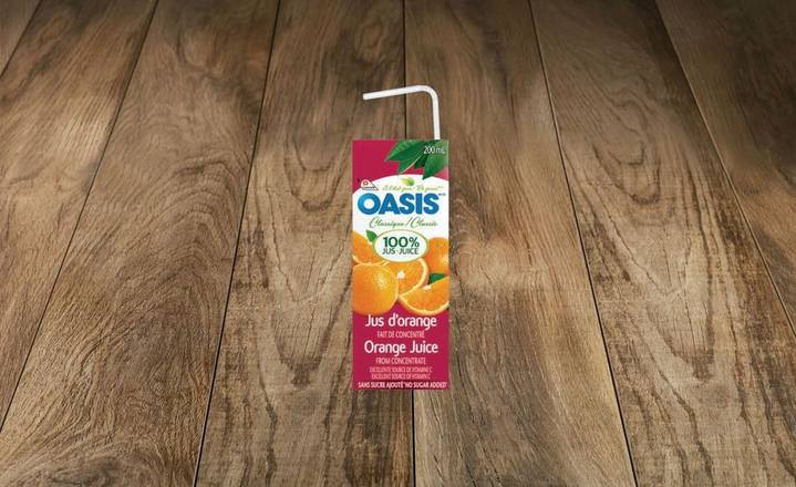 Jus d'orange Oasis en boîte / Oasis Orange Juice Box