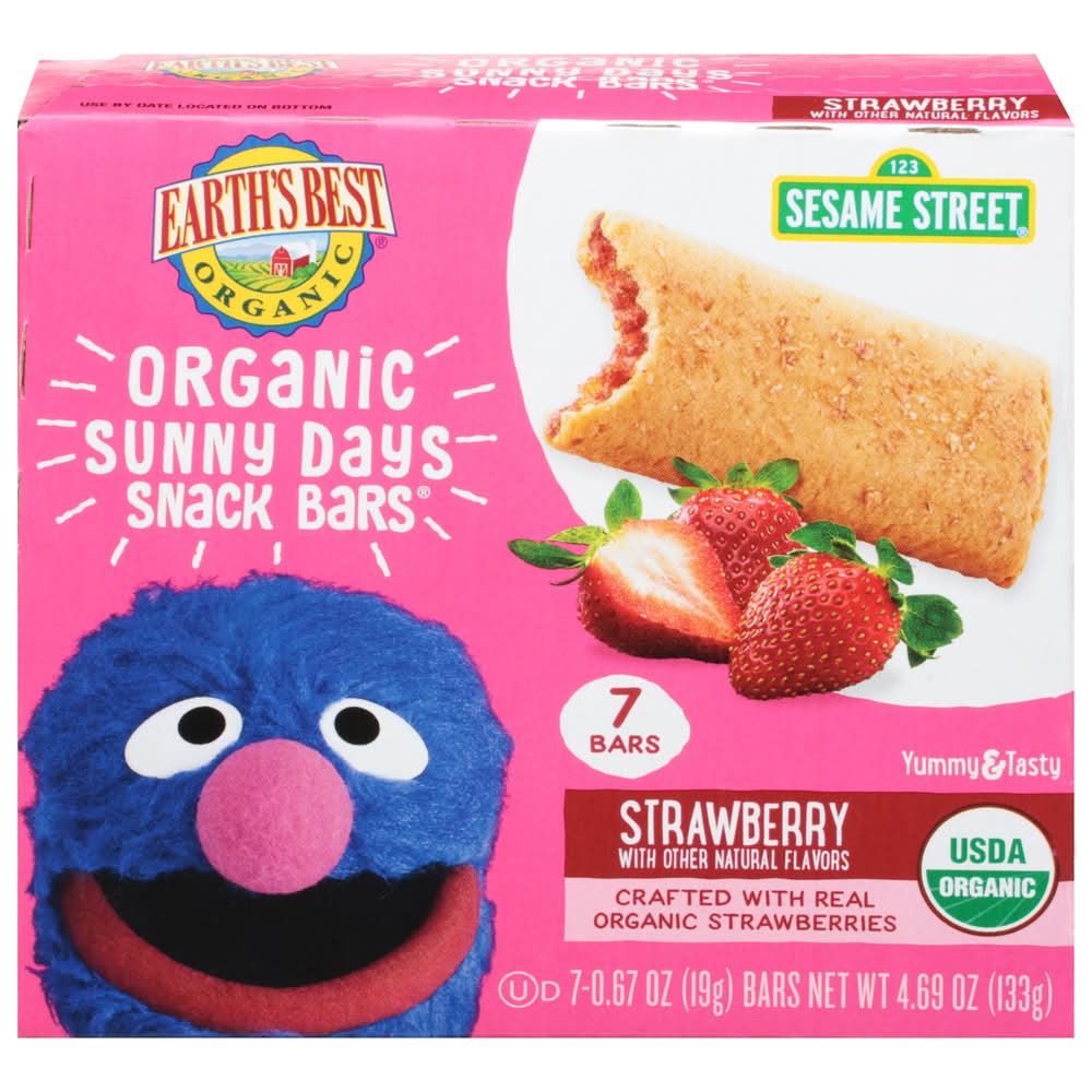Earth's Best Sunny Days Snack Bars, Strawberry (7 x 0.67 oz)