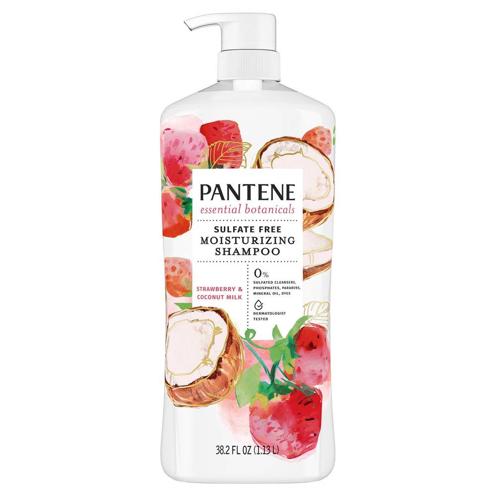 Pantene Essential Botanicals Strawberry and Coconut Shampoo