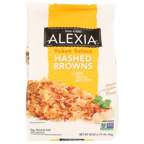Alexia Yukon Select Hashed Browns With Onion, Garlic And White Pepper