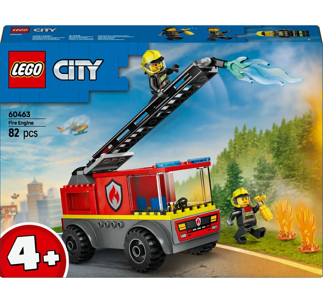Camião Dos Bombeiros Com Escada Lego
