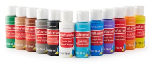 Craft Smart Acrylic Paint Value pack, Assorted (2 fl oz, 12 ct)