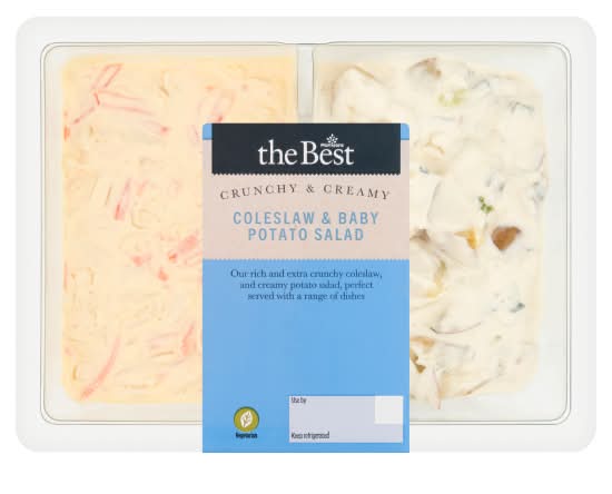 Morrisons The Best Coleslaw & Baby Potato Salad (2 pack)
