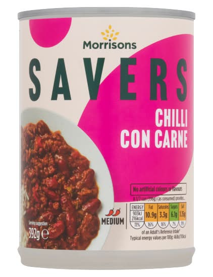 Morrisons Savers Medium Chilli Con Carne (392g)