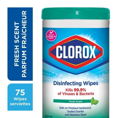 Clorox Disinfecting Wipes Fresh Scent (75 ct)