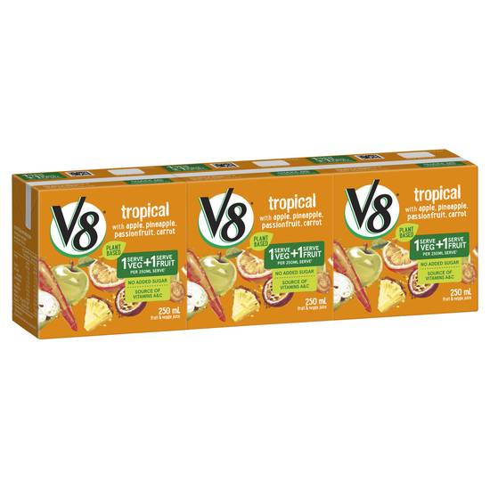 Campbell's V8 Tropical Juice Multipack 250ml 3 pack