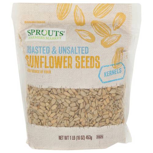 Sprouts Roasted & Unsalted Sunflower Seed Kernels
