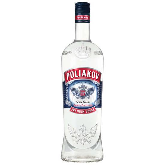 Vodka Poliakov Pure Grain, 37,5% 1l