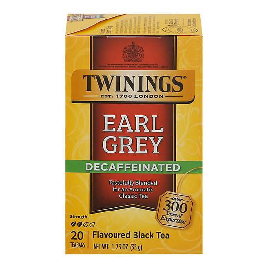 Twinings Decaffeinated Black Tea (20 ct, 1.23 oz) (earl grey)