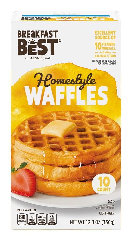 Breakfast Best Homestyle Waffles (12.3 oz, 10 ct)