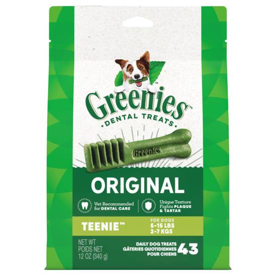 Greenies Original Teenie Dental Dog Treats (43 ct)