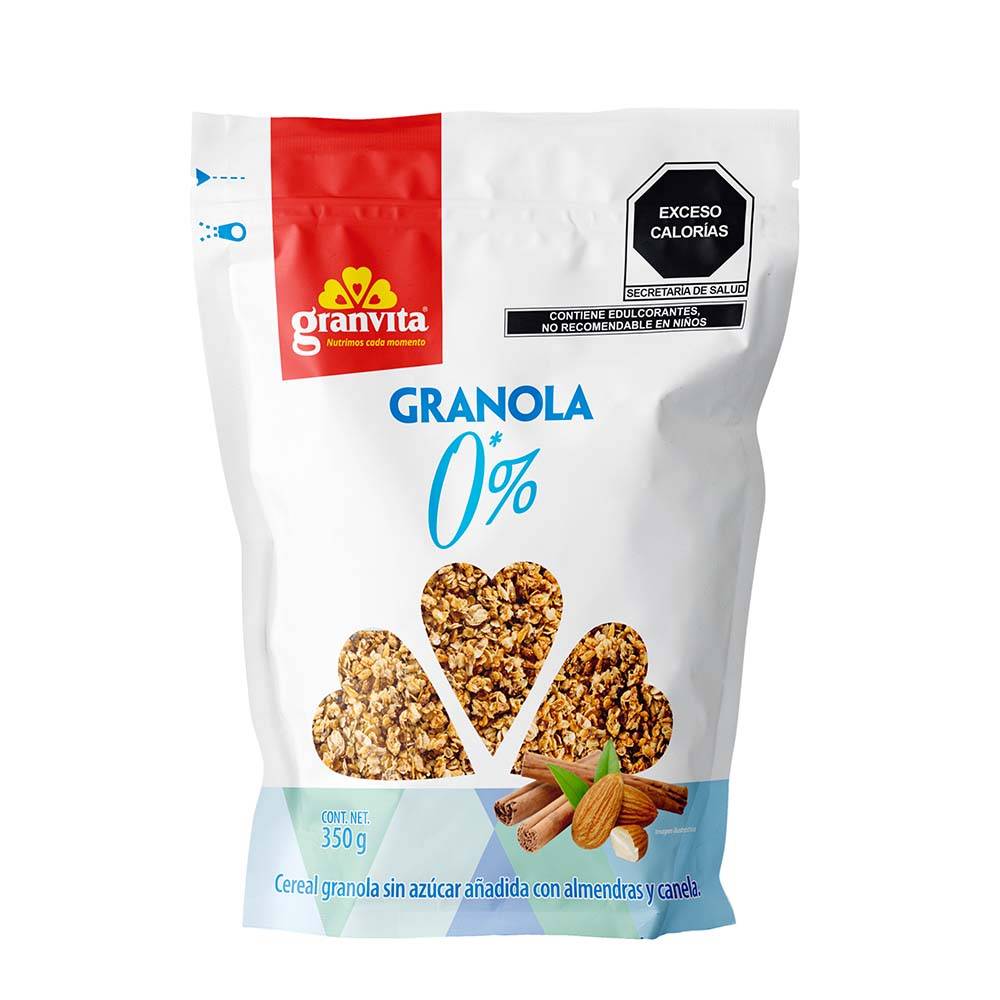 Granvita granola con almendras 0% azúcar