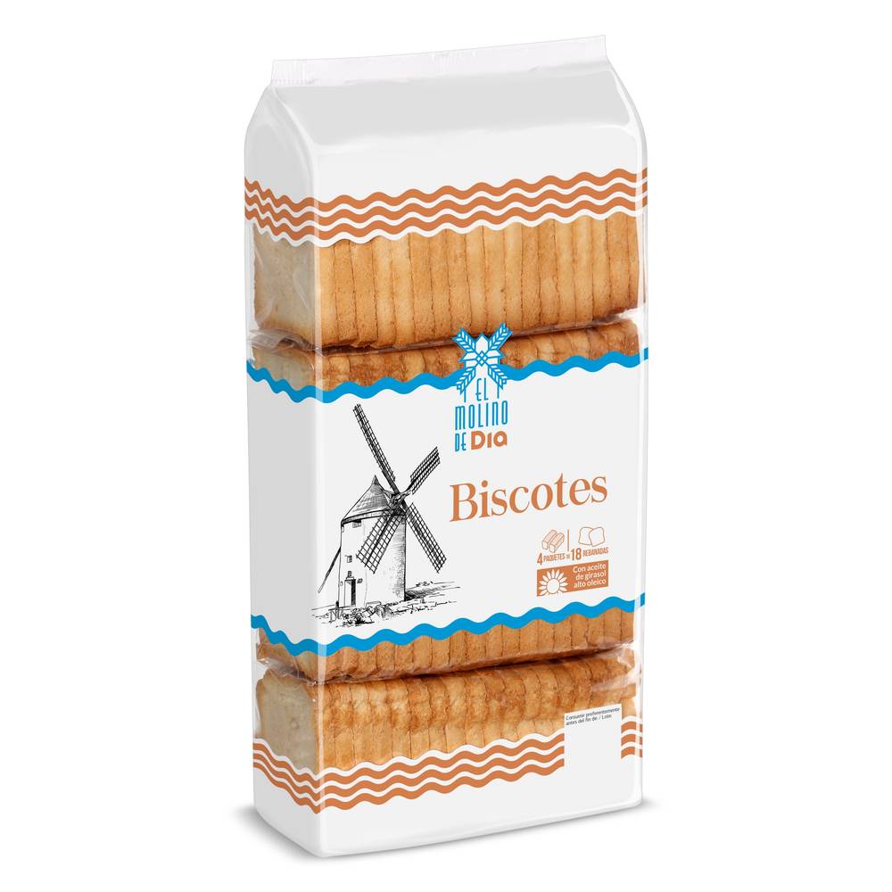 Biscotes El Molino De Dia Bolsa 540 G