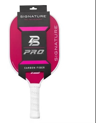 PBPRO Signature Carbon Fiber Pickleball Paddle, Pink