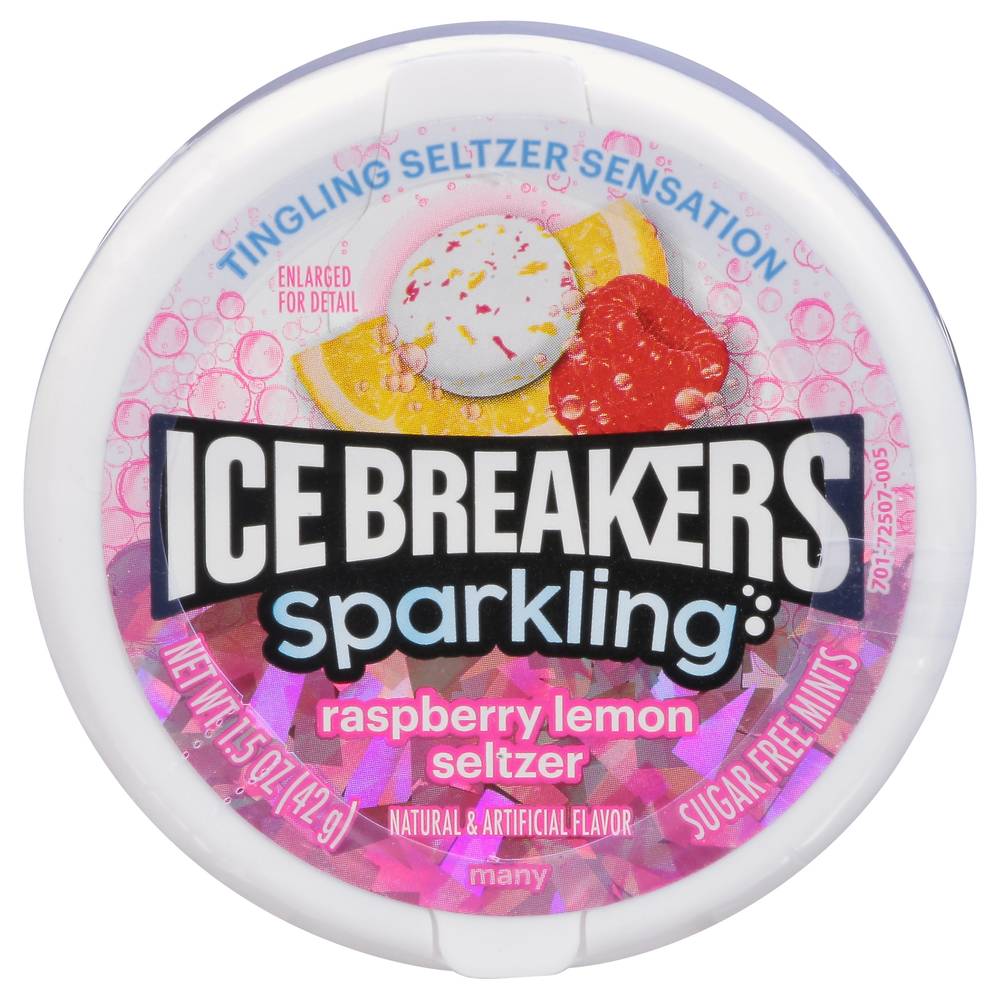 Ice Breakers Sparkling Sugar Free Mints (raspberry lemon seltzer)