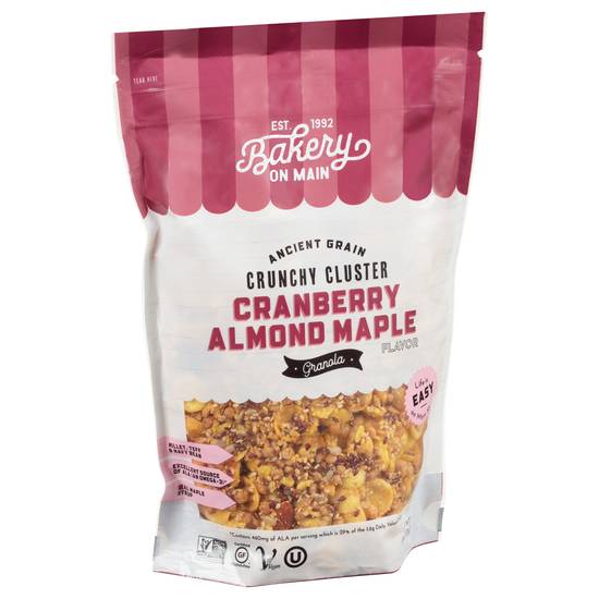 Bakery on Main Crunchy Cluster Cranberry Almond Maple Granola