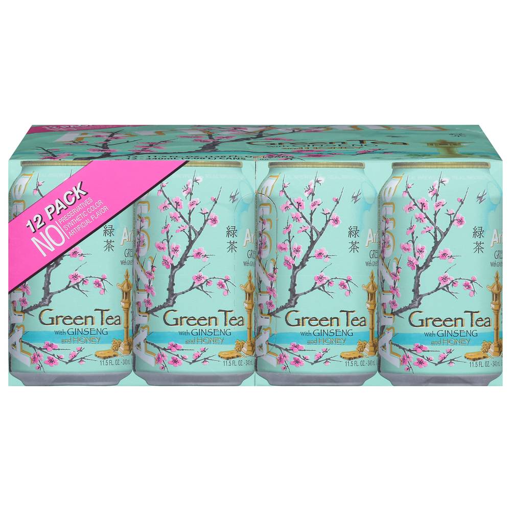 AriZona Green Tea With Ginseng and Honey (12 x 11.5 fl oz)