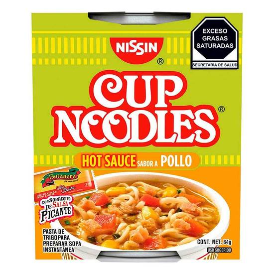 Sopa instantánea Nissin Cup Noodles pollo 64 g