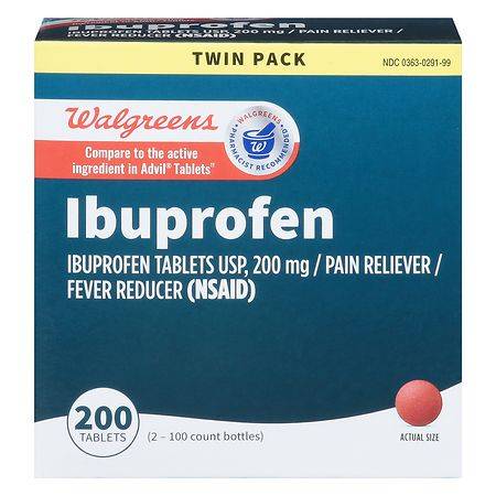 Walgreens Ibuprofen 200 mg Tablets (2 ct)