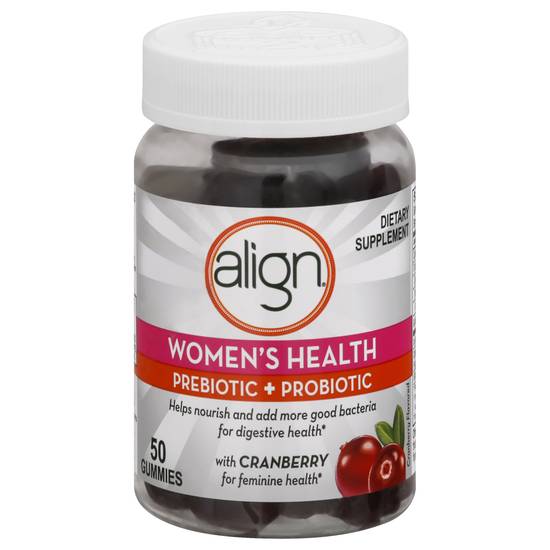 Align Women's Health Prebiotic + Probiotic Cranberry Gummies (50 ct)