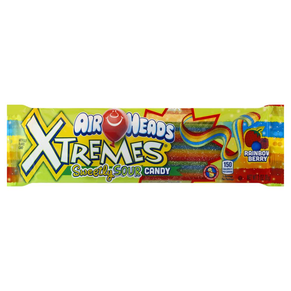 Airheads Xtremes Sweetly Sour Candy, Rainbow Berry (3 oz)