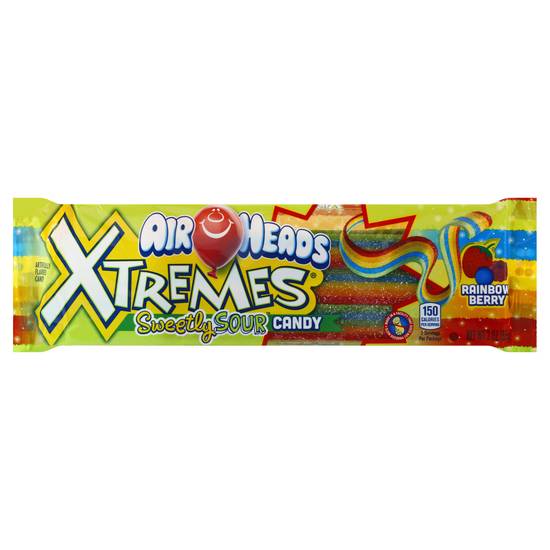 Dollaritemdirect Candy Airheads Xtremes Belt (3 oz rainbow berry in cntr dspl)