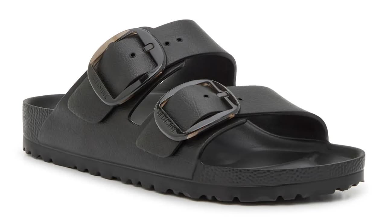 Birkenstock Arizona Big Buckle Slide Sandal - Women's (Black Medium - EU 38 / US Women's 7-7.5 / Men's 5-5.5)