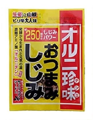206506：トーノー おつまみしじみ オルニ珍味 12G / Tono Otsumami Dried Clam Ornithine