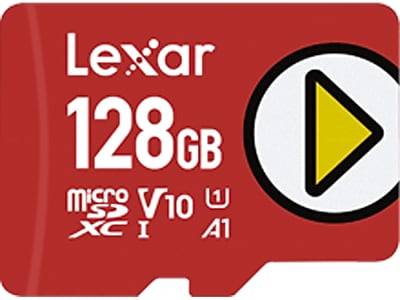 Lexar PLAY 128GB microSDXC Memory Card, Class 10, UHS-I (LMSPLAY128G-BNU)