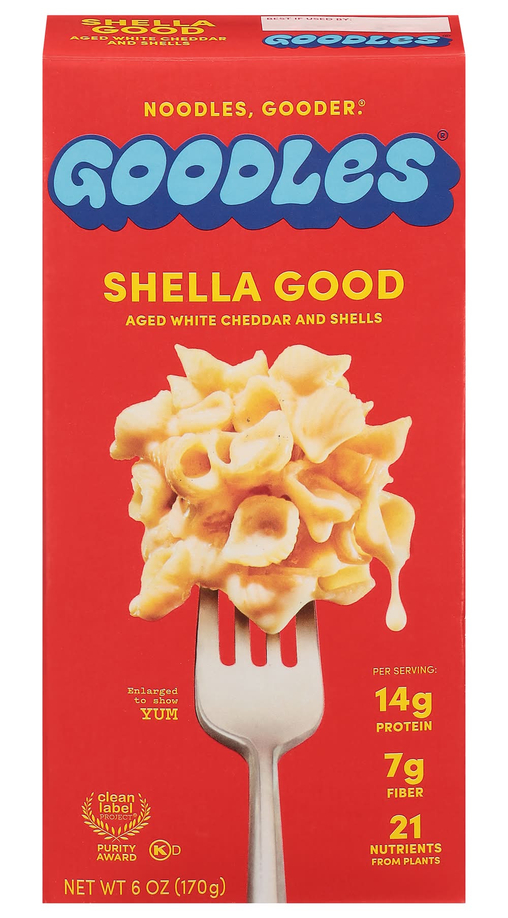 GOODLES Shella Good Macaroni & Cheese, Aged White Cheddar & Shells (6 oz)