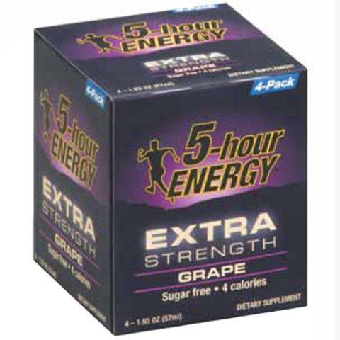5-Hour Energy Extra Strength Grape 4 Pack