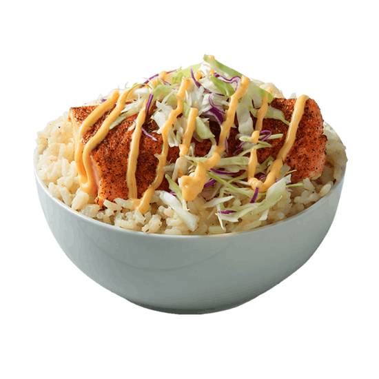 Grilled Salmon Rice Bowl