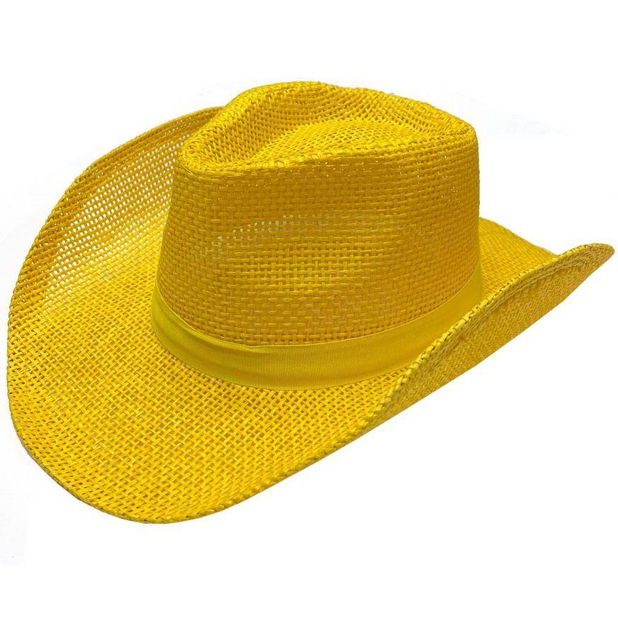 Party City Burlap Cowboy Hat (yellow)
