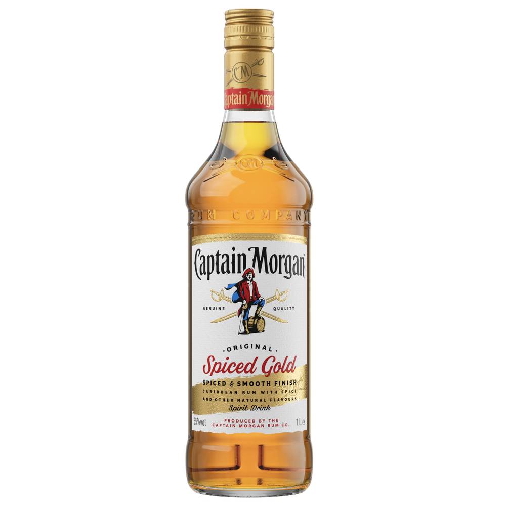 Captain Morgan Spiced Rum 1 Litre ea